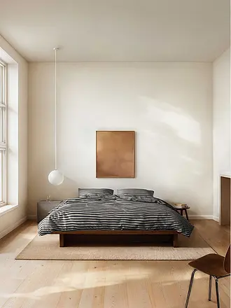 MARC O'POLO HOME | Flanell Bettwäsche OLLE 70x90cm/140x200cm Denim Blue | schwarz